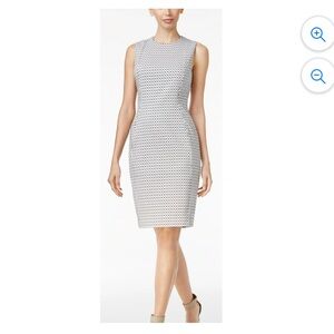 Calvin Klein jacquard black and white bodycon